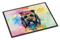 Scottish Terrier Hippie Dawg Doormat-0