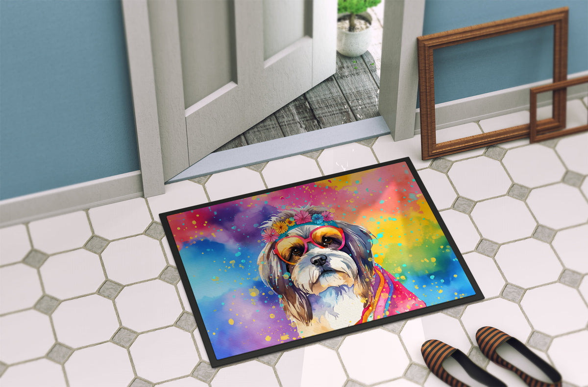 Shih Tzu Hippie Dawg Doormat-3