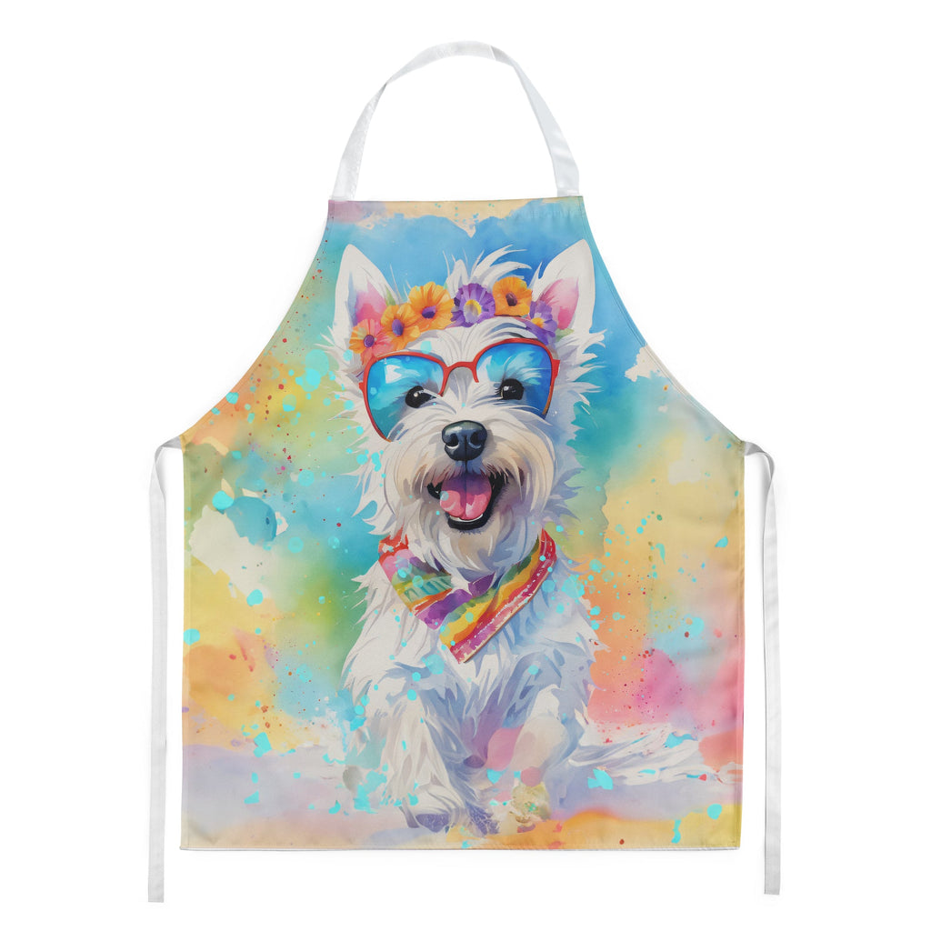 Westie Hippie Dawg Apron-0