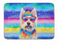 Westie Hippie Dawg Memory Foam Kitchen Mat-0