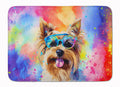 Yorkshire Terrier Hippie Dawg Memory Foam Kitchen Mat-0