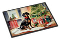Dachshund Cozy Christmas Doormat-0