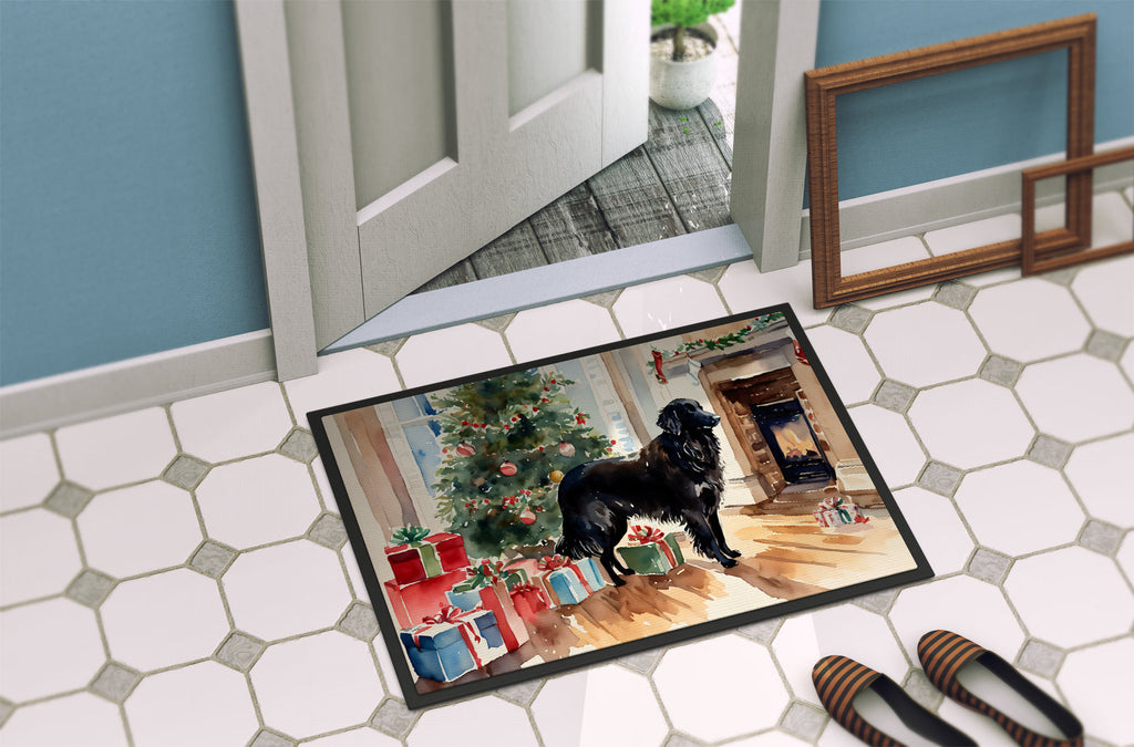 Flat-Coated Retriever Cozy Christmas Doormat-3