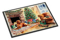 Nova Scotia Duck Tolling Retriever Cozy Christmas Doormat-0