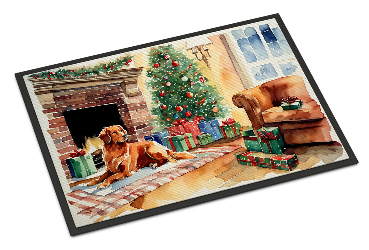Nova Scotia Duck Tolling Retriever Cozy Christmas Doormat-0