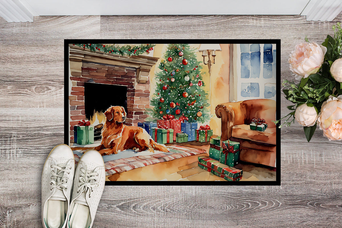 Nova Scotia Duck Tolling Retriever Cozy Christmas Doormat-1