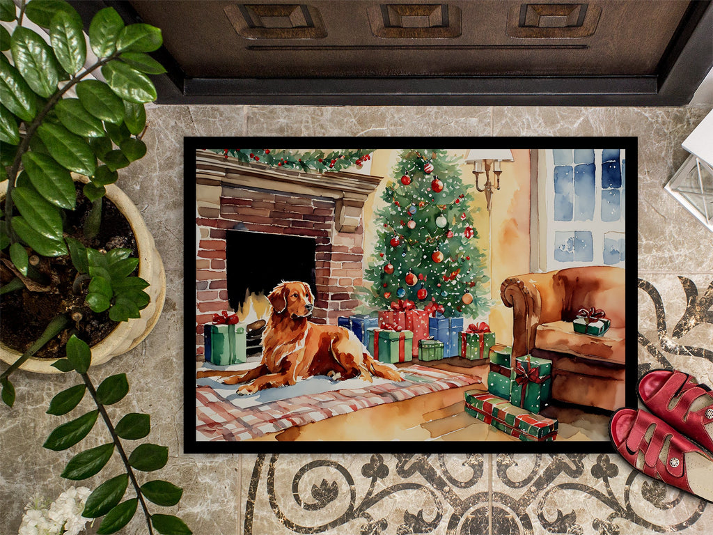 Nova Scotia Duck Tolling Retriever Cozy Christmas Doormat-2