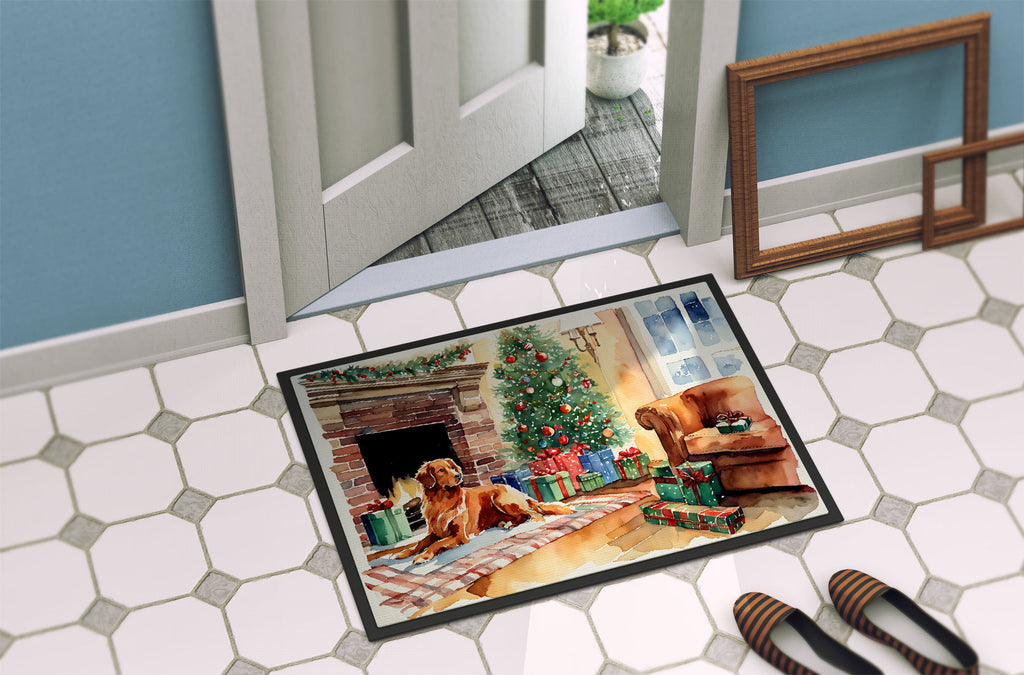 Nova Scotia Duck Tolling Retriever Cozy Christmas Doormat-3