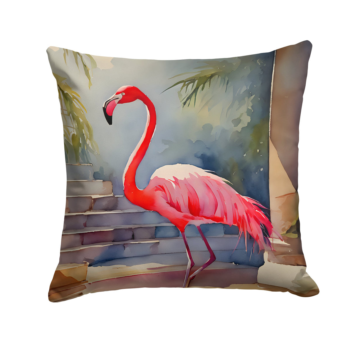 Flamingo Throw Pillow-0