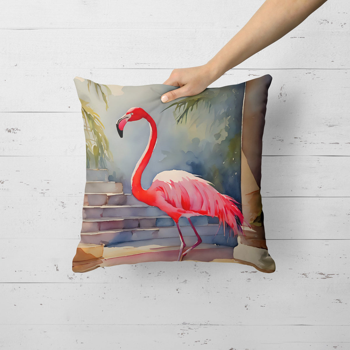 Flamingo Throw Pillow-1