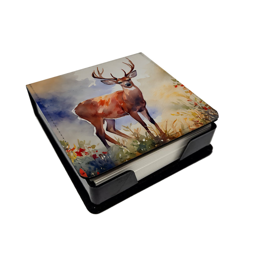 Deer PU Leather Note Paper Holder-0