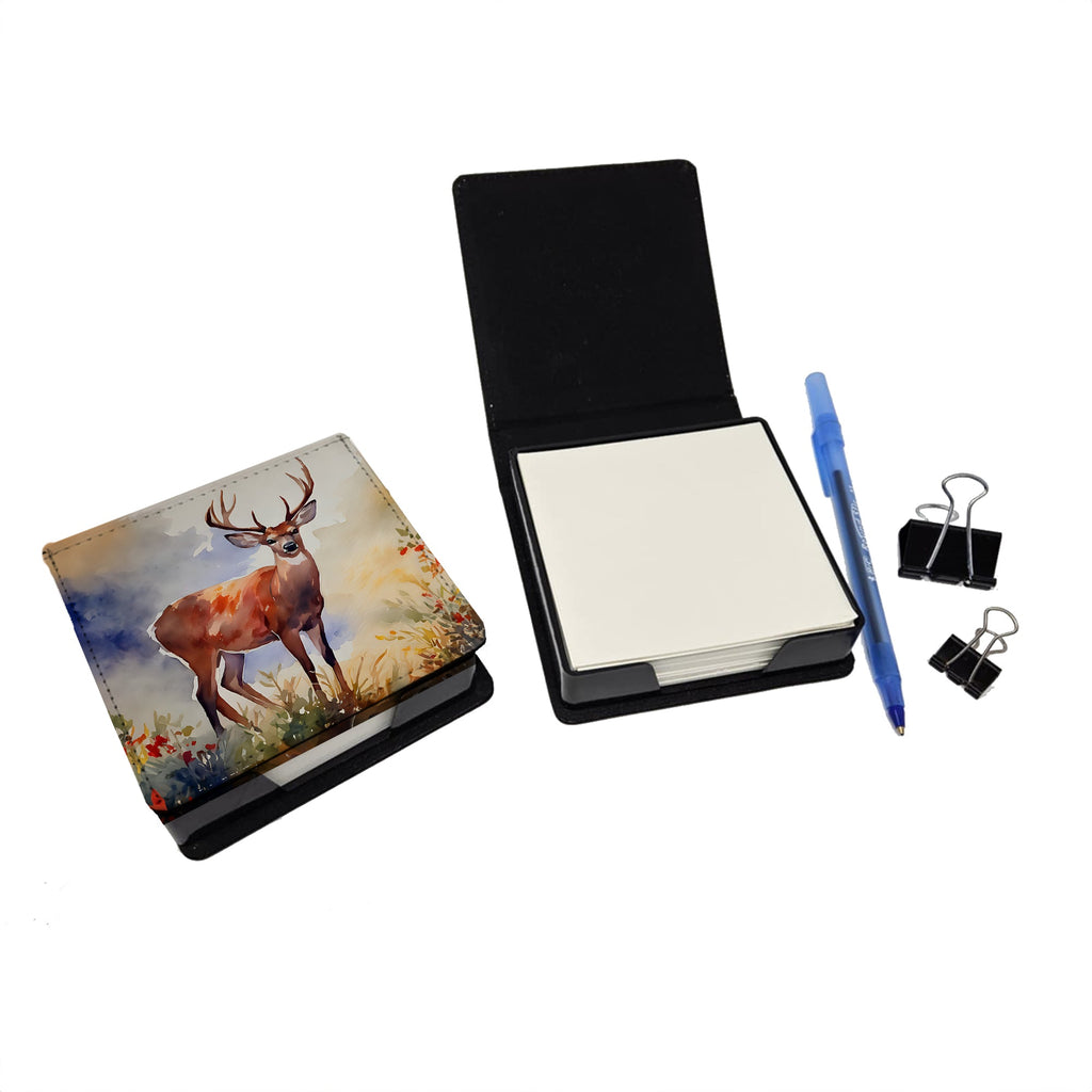 Deer PU Leather Note Paper Holder-1