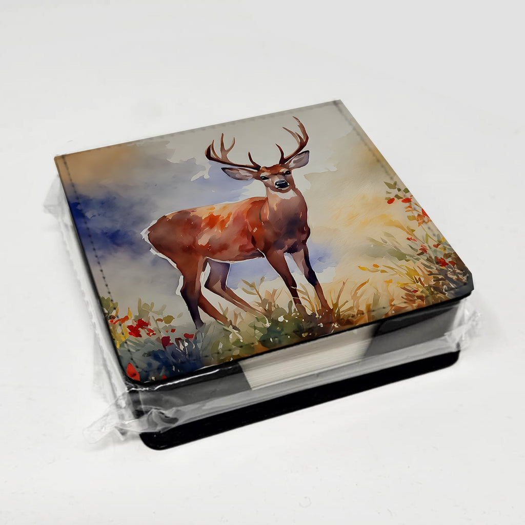 Deer PU Leather Note Paper Holder-3