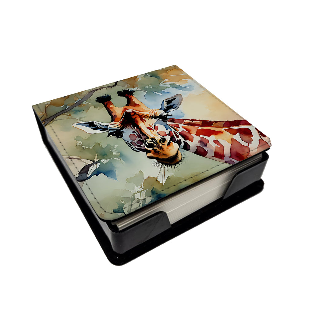 Giraffe PU Leather Note Paper Holder-0