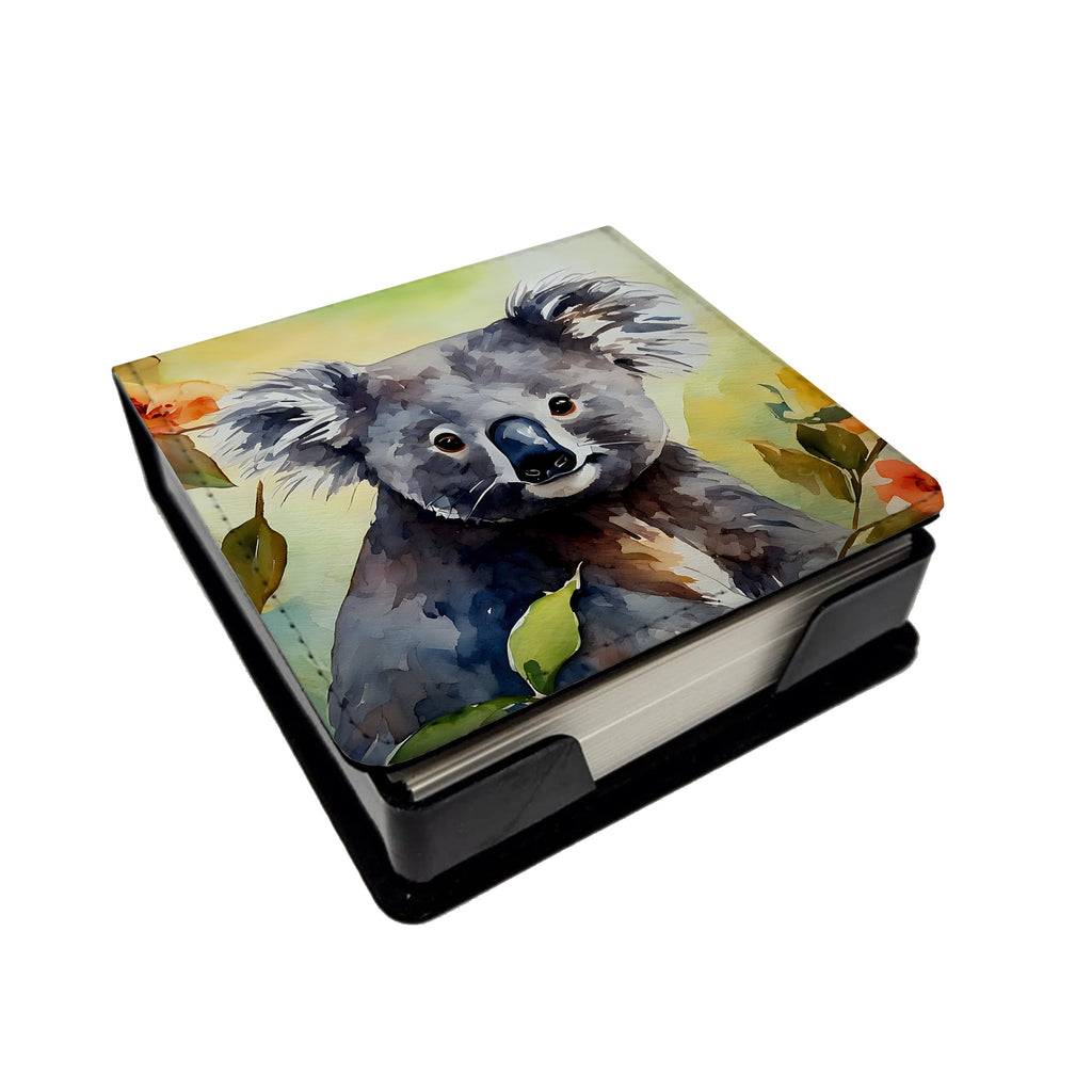 Koala PU Leather Note Paper Holder-0