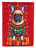 French Bulldog Holiday Christmas House Flag-0