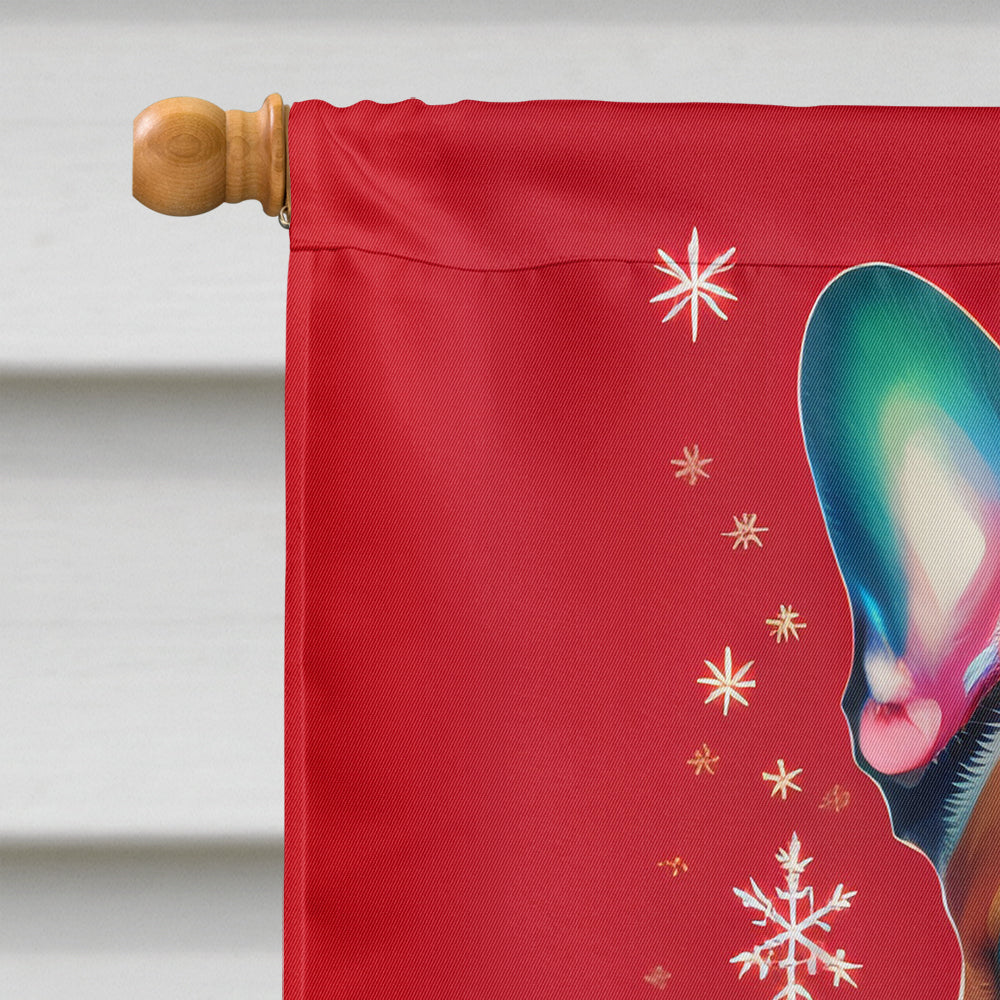 French Bulldog Holiday Christmas House Flag-2