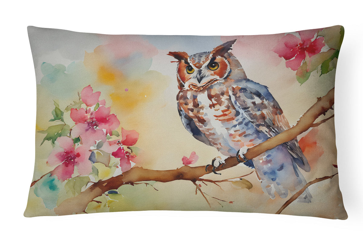 Eastern Screech Owl Throw Pillow-0