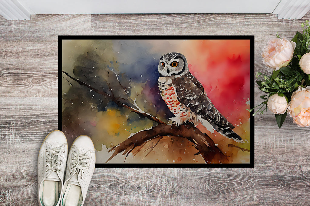 Northern Hawk Owl Doormat-1