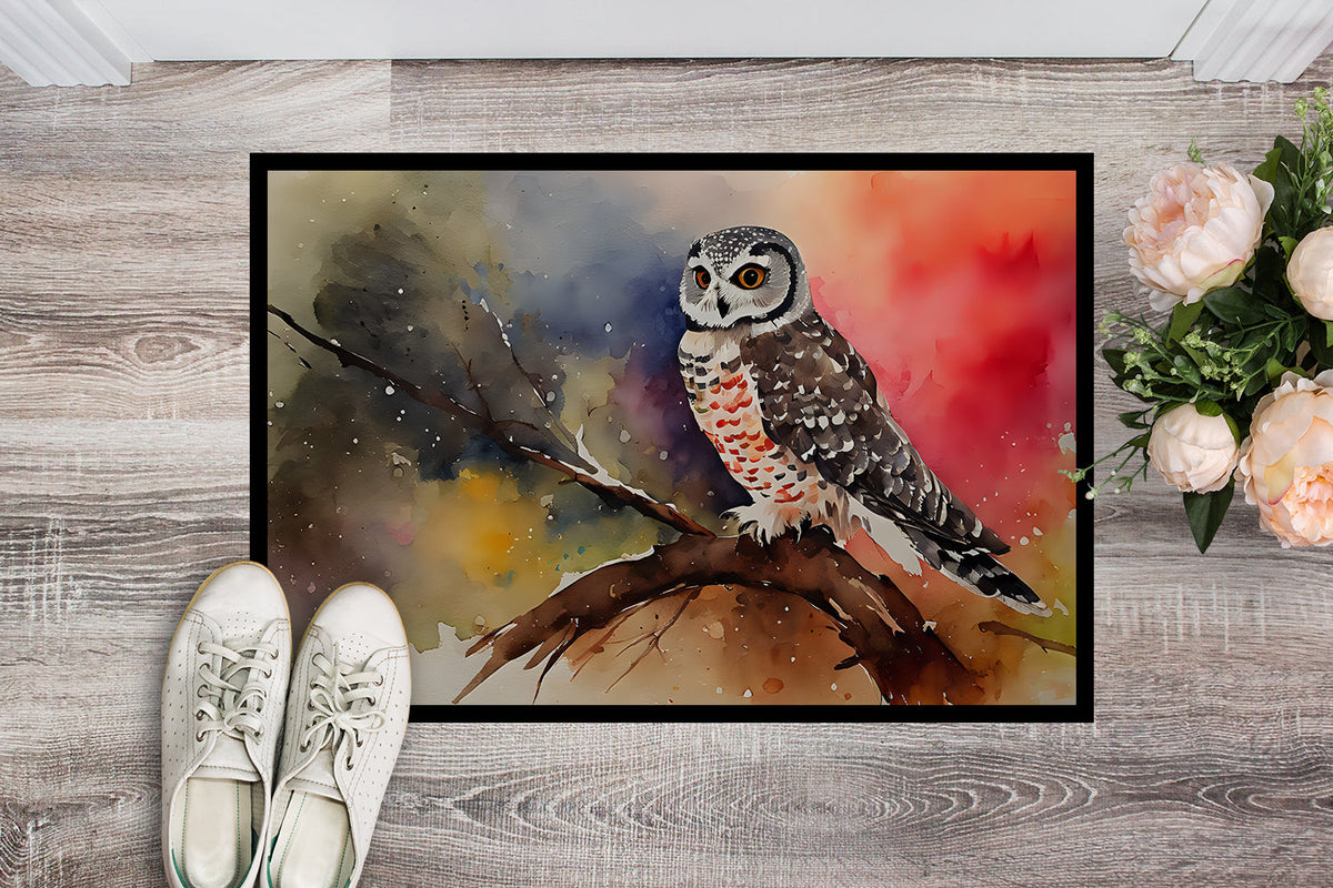 Northern Hawk Owl Doormat-1