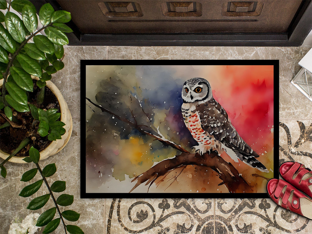 Northern Hawk Owl Doormat-2