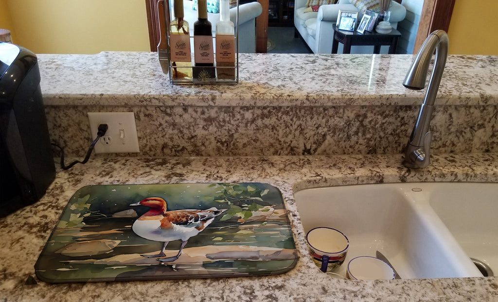 Redhead Duck Dish Drying Mat-1
