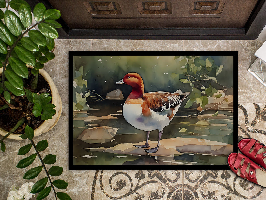 Redhead Duck Doormat-2