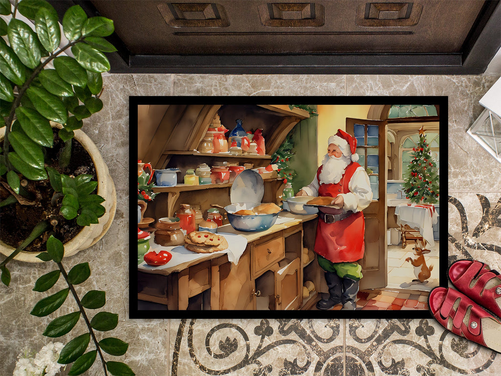 Cookies with Santa Claus Doormat-2