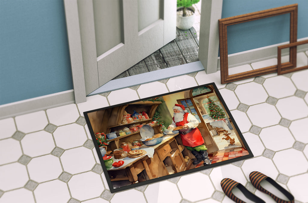 Cookies with Santa Claus Doormat-3