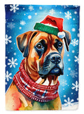 Boxer Christmas House Flag-0