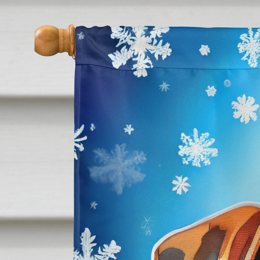 Boxer Christmas House Flag-2
