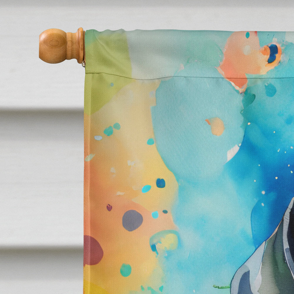 Dachshund Christmas House Flag-2