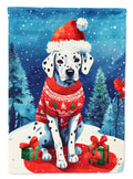 Dalmatian Christmas House Flag-0