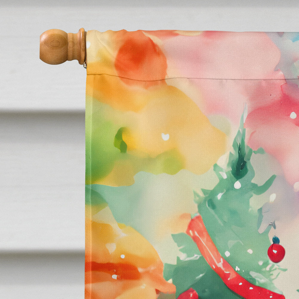English Springer Spaniel Christmas House Flag-2