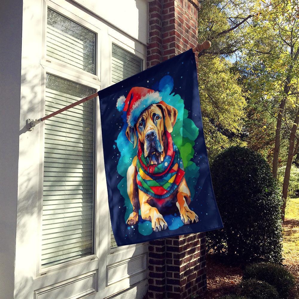 Great Dane Christmas House Flag-1