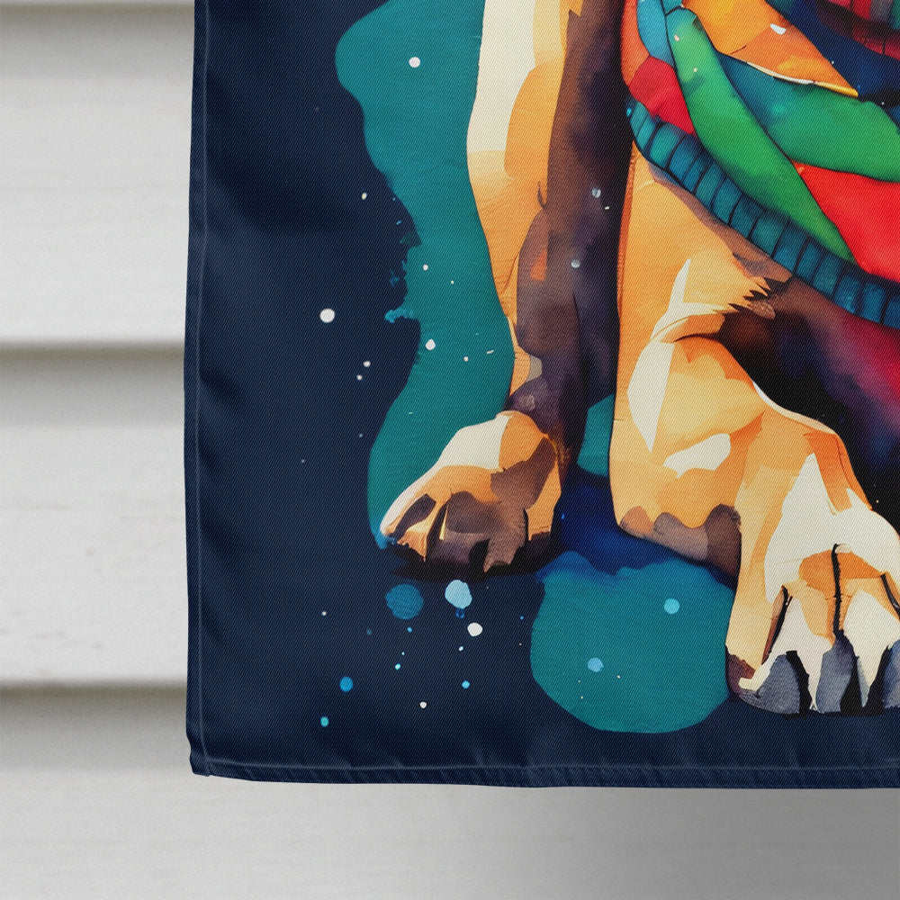 Great Dane Christmas House Flag-3