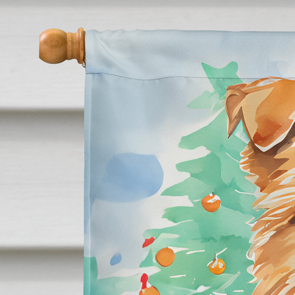 Norfolk Terrier Christmas House Flag-2