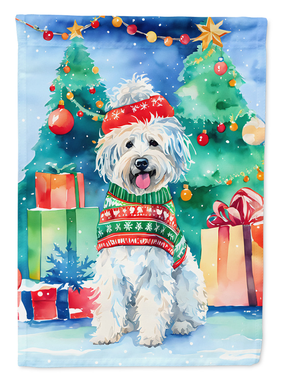 Puli Christmas House Flag-0