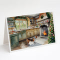 Basset Hound Christmas Cookies Greeting Cards Pack of 8-0