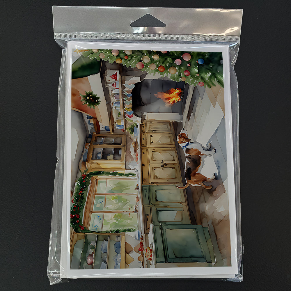 Basset Hound Christmas Cookies Greeting Cards Pack of 8-2