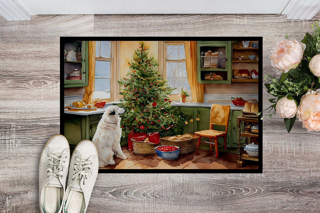 Great Pyrenees Christmas Cookies Doormat-1