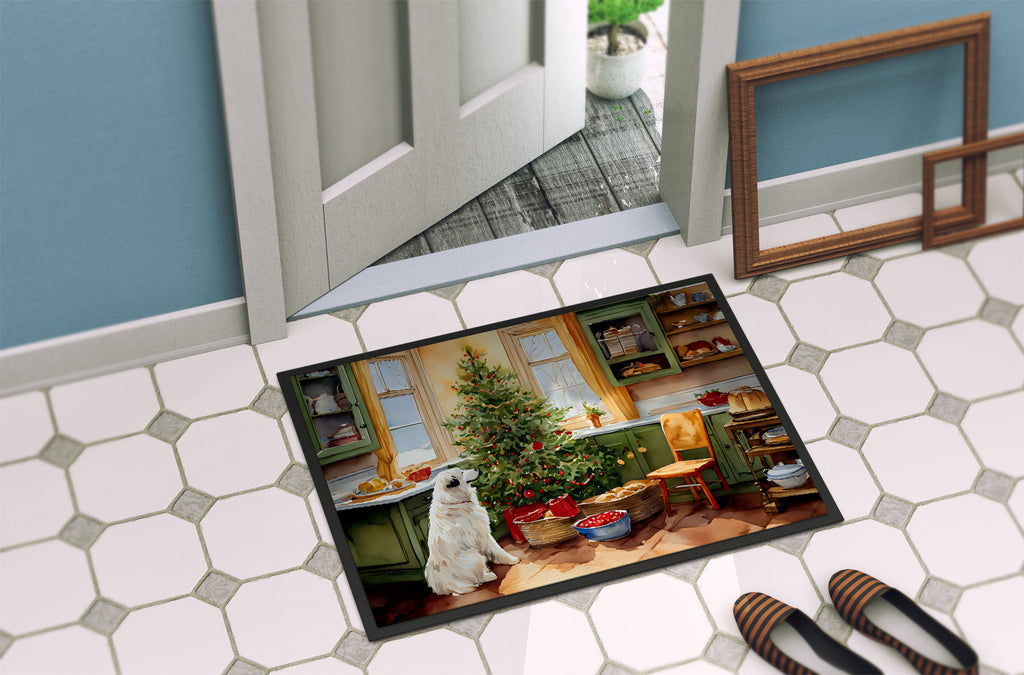 Great Pyrenees Christmas Cookies Doormat-3
