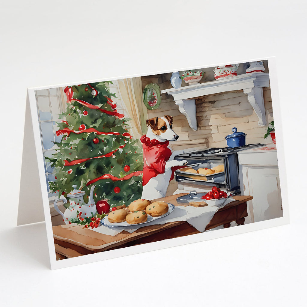 Jack Russell Terrier Christmas Cookies Greeting Cards Pack of 8-0