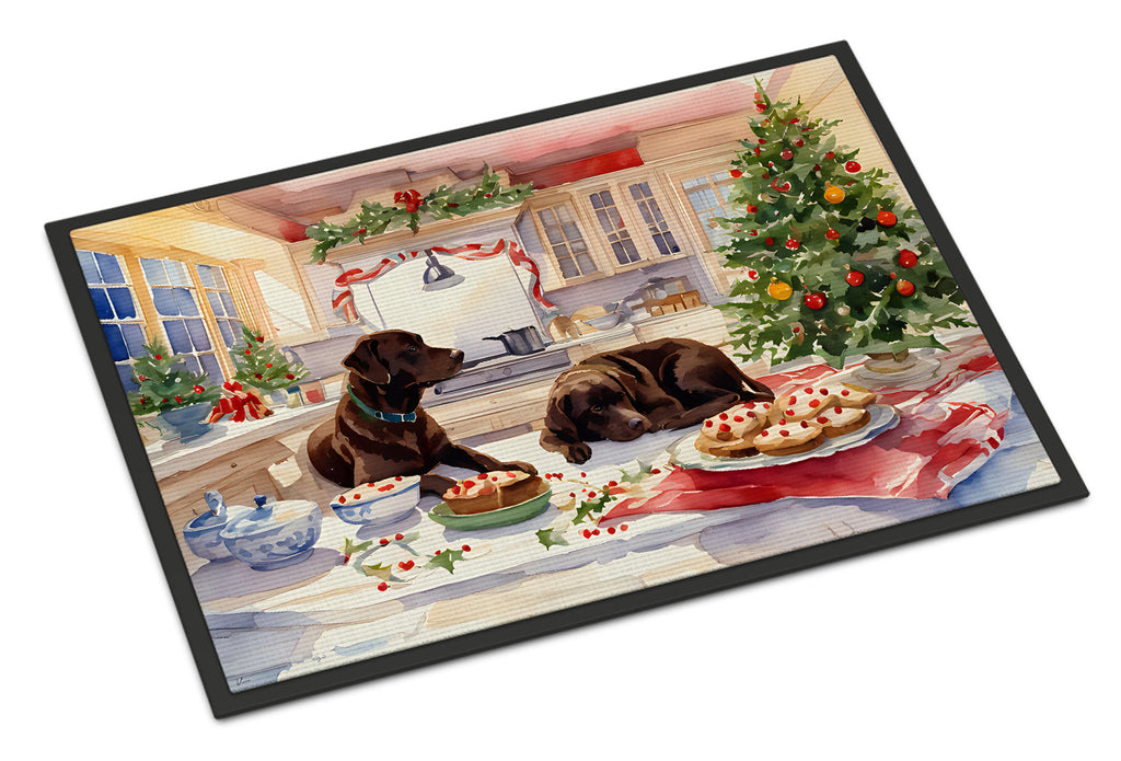 Labrador Retriever Christmas Cookies Doormat-0