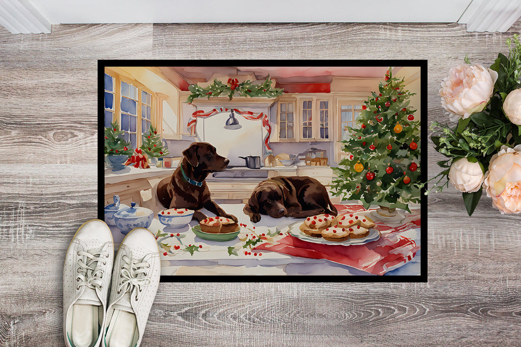 Labrador Retriever Christmas Cookies Doormat-1