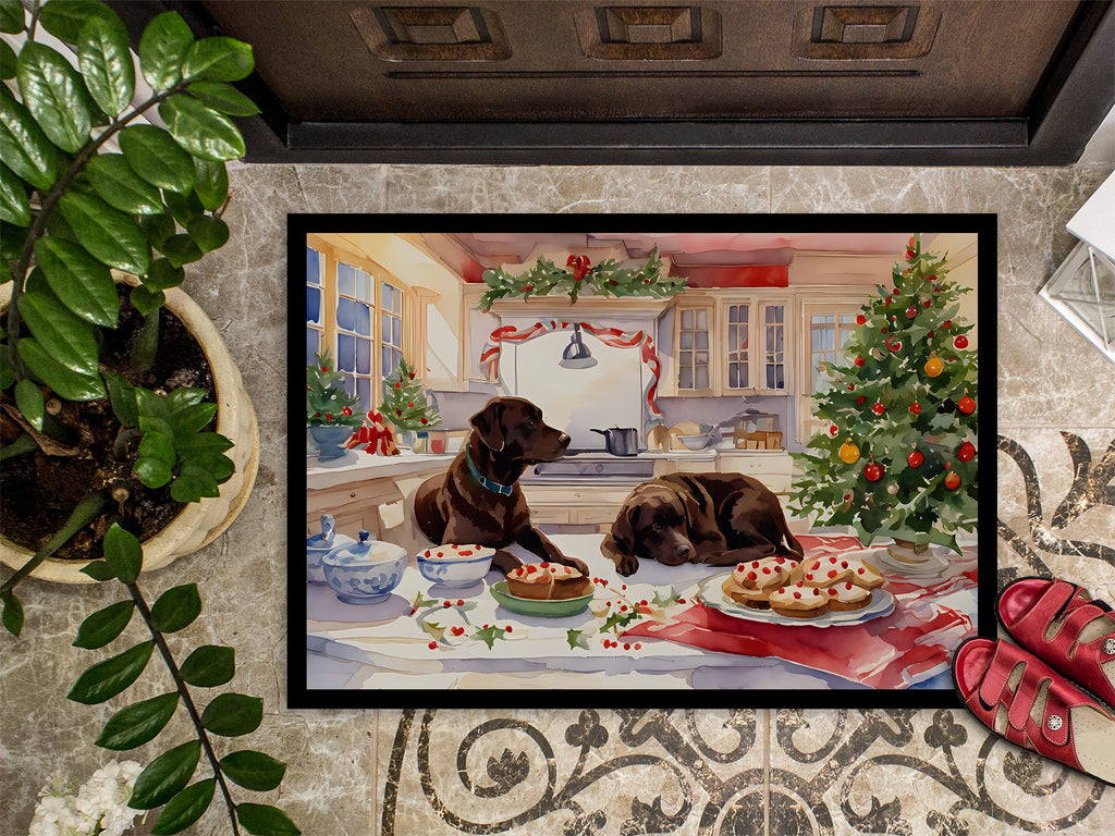 Labrador Retriever Christmas Cookies Doormat-2