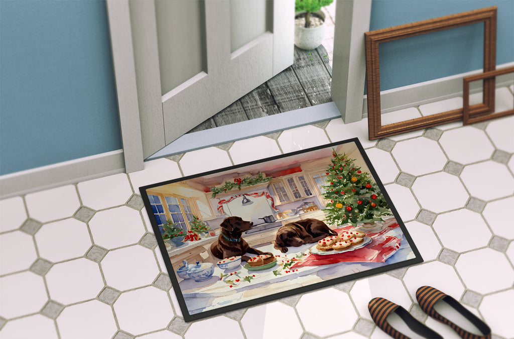 Labrador Retriever Christmas Cookies Doormat-3