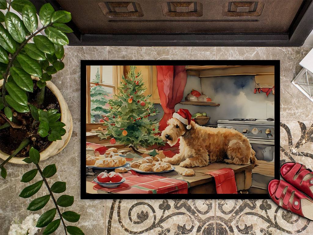 Lakeland Terrier Christmas Cookies Doormat-2