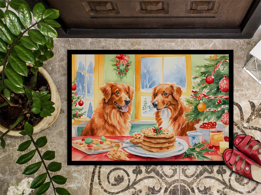 Nova Scotia Duck Toller Christmas Cookies Doormat-2