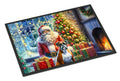 Boxer and Santa Claus Doormat-0